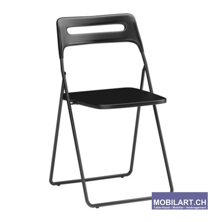 MOBILART - PROMO - IMAGE - CHAISE - PLIABLE NOIRE