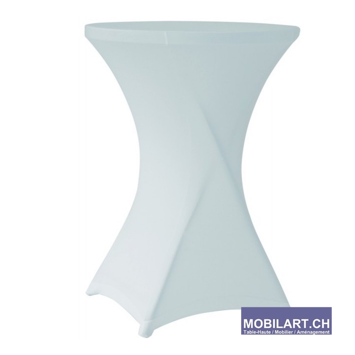 Mobilart.ch - Housse Lycra blanche 80 cm