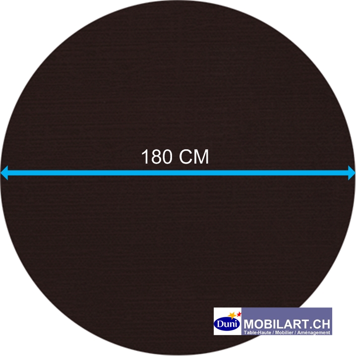 www.mobilart.ch - Nappe ronde Duni 180 - Noir
