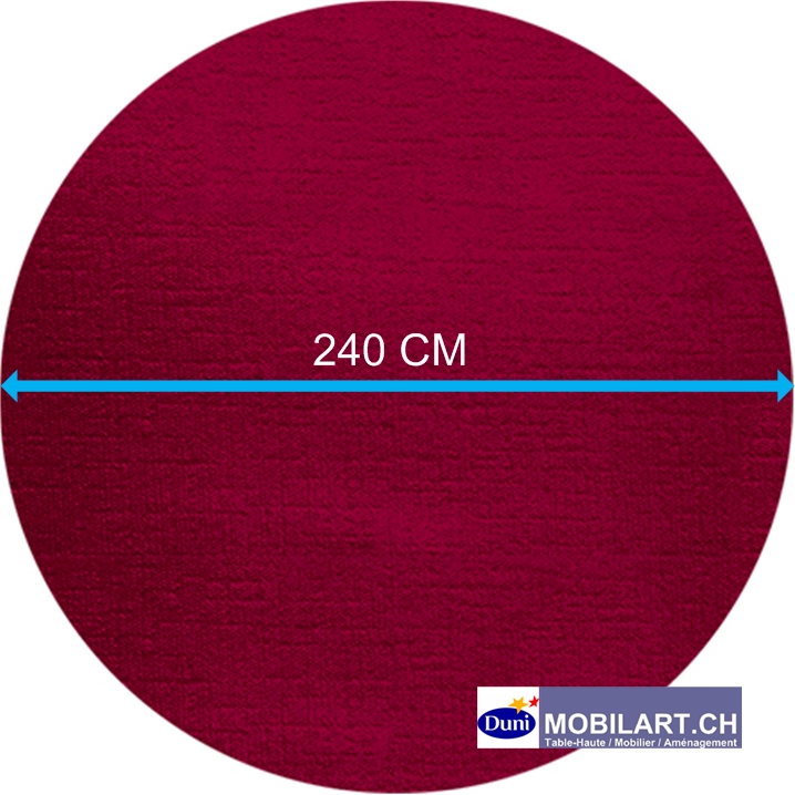 www.mobilart.ch - Nappe ronde Duni 240 - Bordeaux