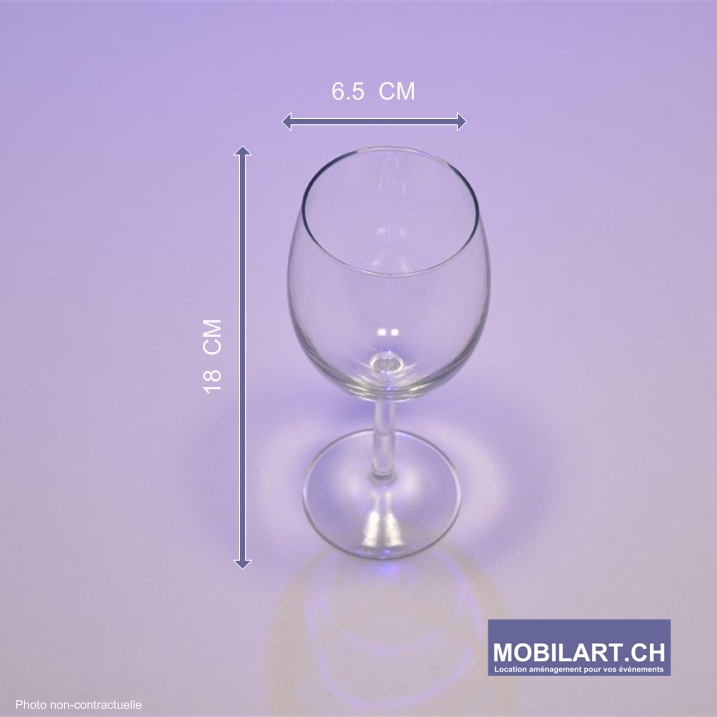 Mobilart - Location - Art de la table - Verre 30 cl a pied 1