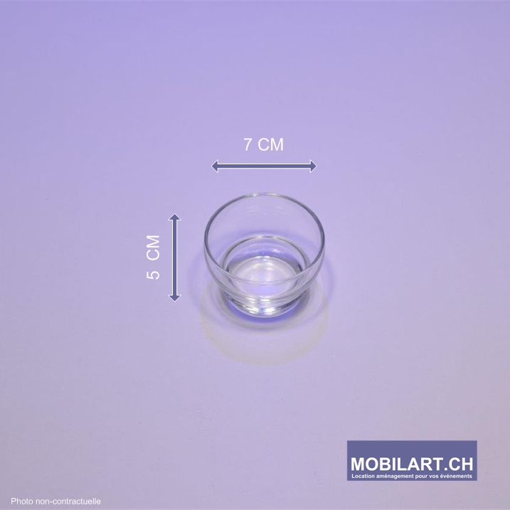 Mobilart - Location - Art de la table - Verrine verre 1