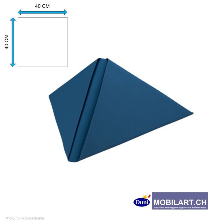 www.mobilart.ch - Serviette papier Duni - bleu 40x40