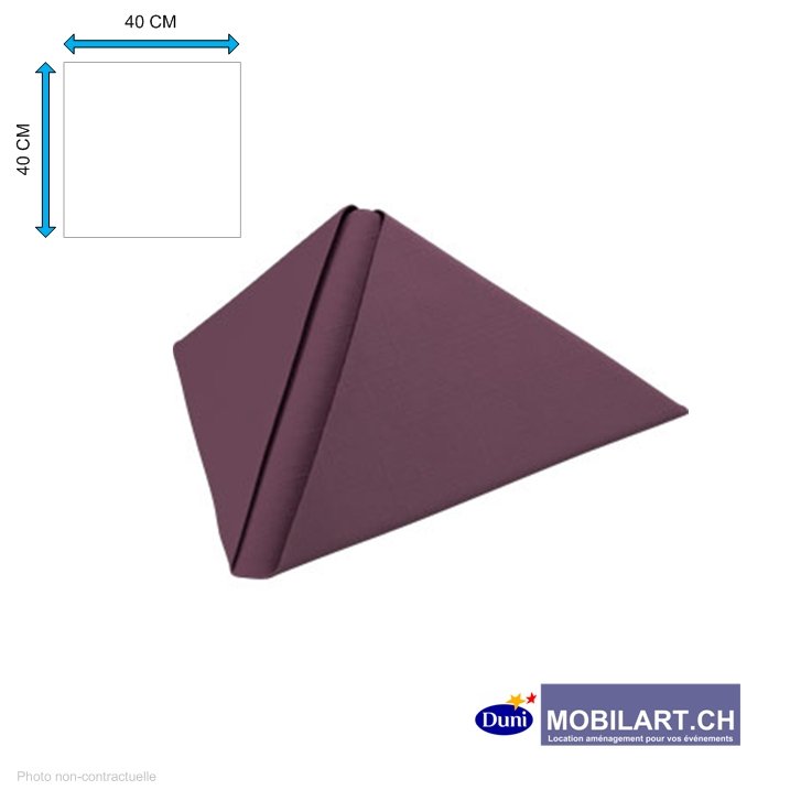 www.mobilart.ch - Serviette papier Duni - bordeaux 40x40